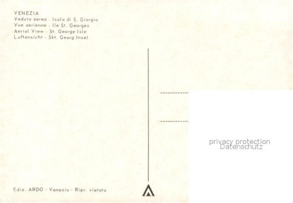 Venezia Venedig Fliegeraufnahme Isola di San Giorgio – Bild 2