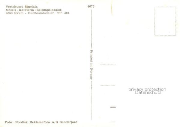 Gudbrandsdalen Vertshuset Sinclair Motell Kafeteria – Bild 2