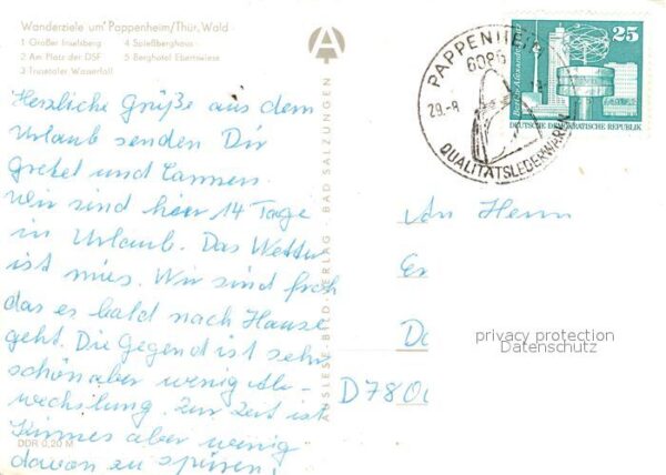 Pappenheim Thueringen Großer Inselsberg Platz DSF Trusetaler – Bild 2
