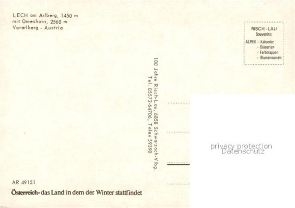 Lech Vorarlberg Omeshorn Winterlandschaft Nachtaufnahme – Bild 2