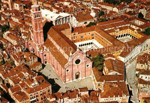 Venezia Venedig Fliegeraufnahme Basilica S M Gloriosa