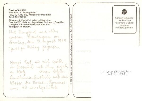 Natz Brixen Suedtirol Gasthof Anich – Bild 2