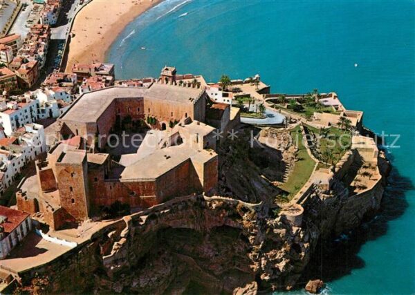 Peniscola Fliegeraufnahme Castillo