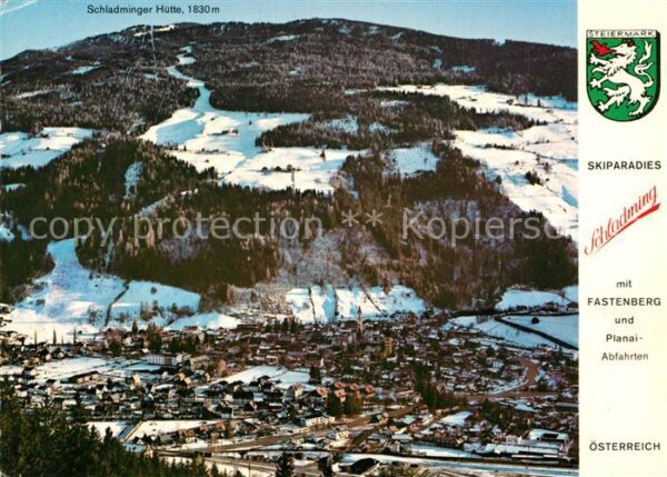 Schladming Obersteiermark Fliegeraufnahme Skizentrum Fastenberg