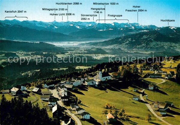 Sulzberg Vorarlberg Fliegeraufnahme