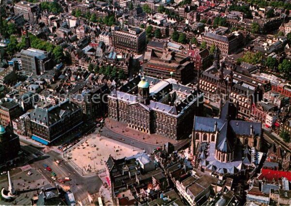 Amsterdam Niederlande Fliegeraufnahme Panorama Kon Paleis Nie