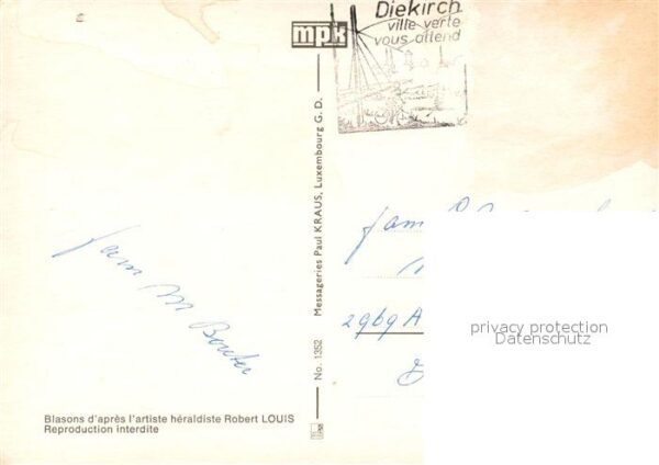 LUXEMBOURG  Luxemburg Les Blasons des 12 Cantons – Bild 2