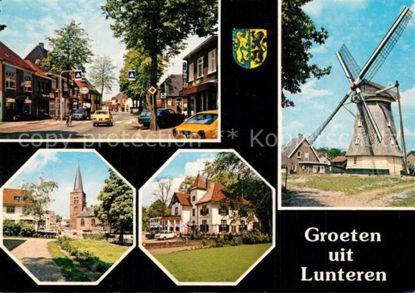 Lunteren Windmühle Kirche Stadtansicht