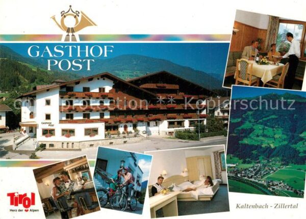 Kaltenbach Tirol Gasthof Post Fliegeraufnahme