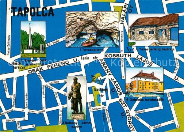Tapolca Stadtplan