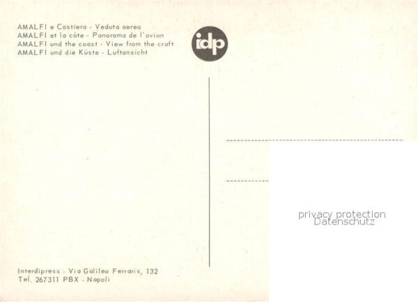 Amalfi Fliegeraufnahme Küste – Bild 2