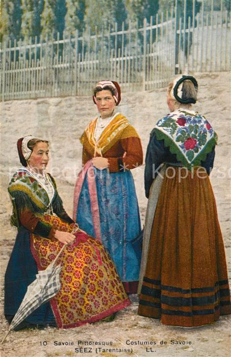 Trachten Frankreich Costumes de Savoie de Seez Tarentaise