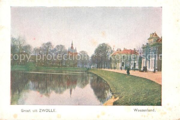 Zwolle Overijssel Partie am Wasser