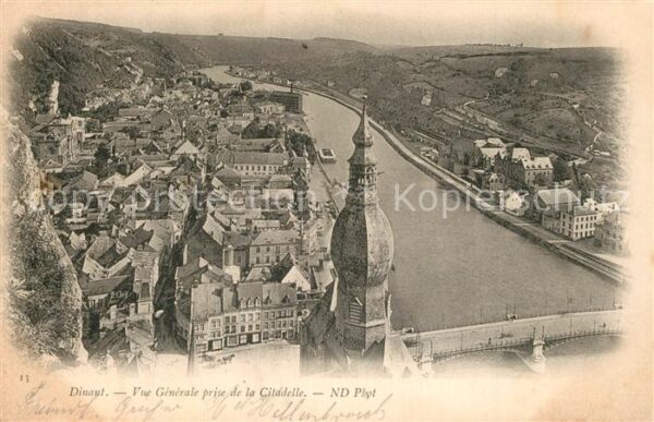 Dinant Wallonie Vue Generale prise de la Citadelle