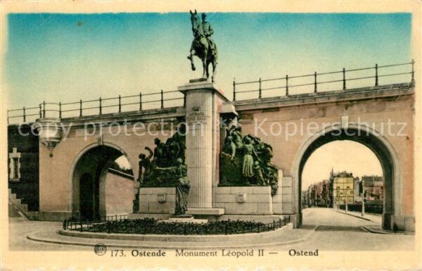 Ostende Oostende Monument Léopold II