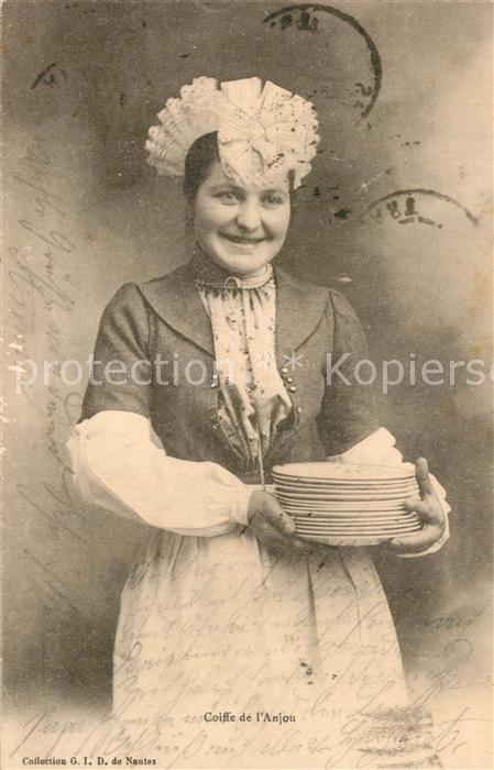 Trachten Frankreich Coiffe d_Anjou