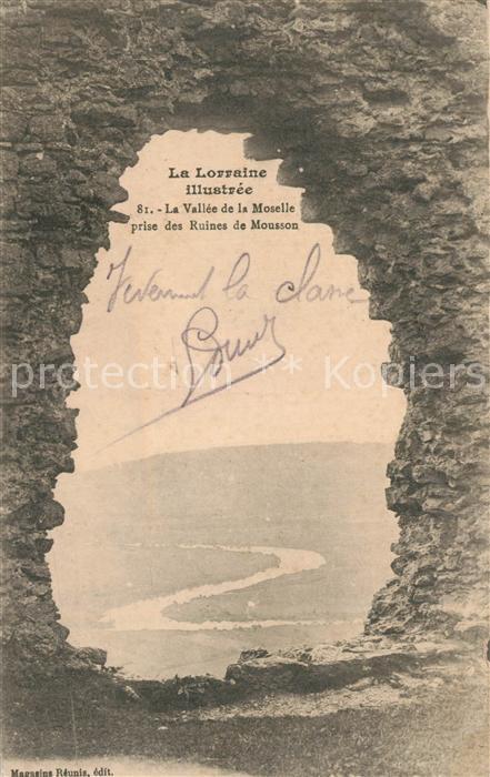 Mousson prise des Ruines de Mousson