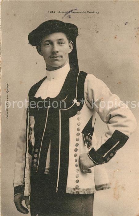 Trachten Frankreich Jeune Homme de Pontivy Costumes