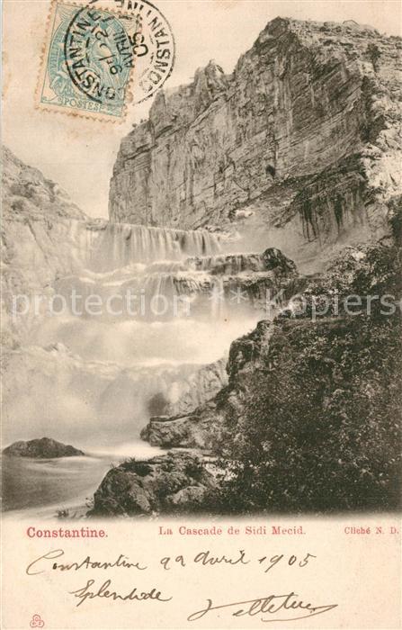 Constantine Algerien La Cascade de Sidi Mecid