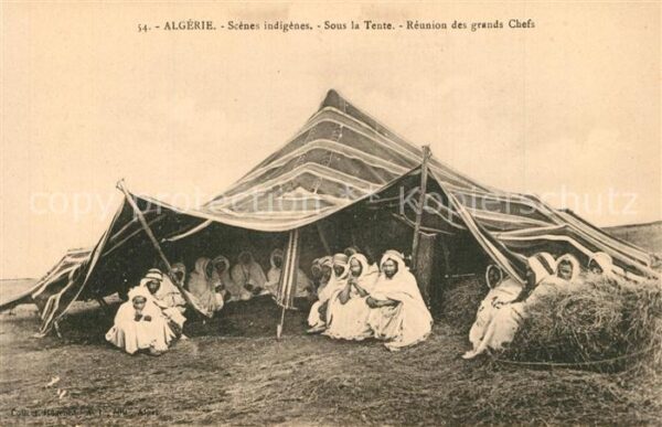 Algerien Scenes indigenes Sous la Tente