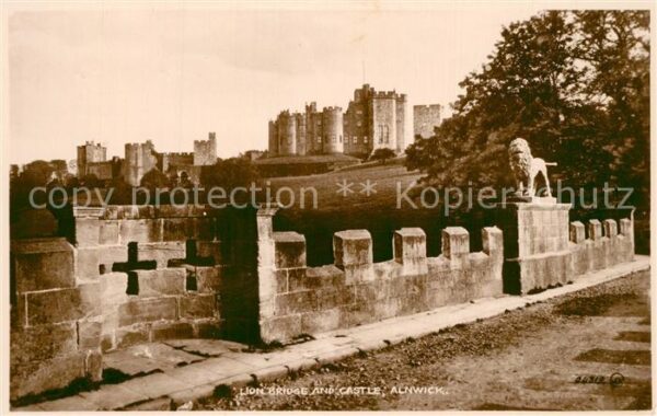 Alnwick Lion Bridge and Castle