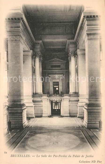 Bruxelles Bruessel Salle des Pas Perdus du Palais de Justi