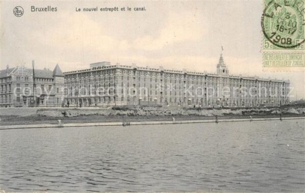 Bruxelles Bruessel Le nouvel entrepot et le canal