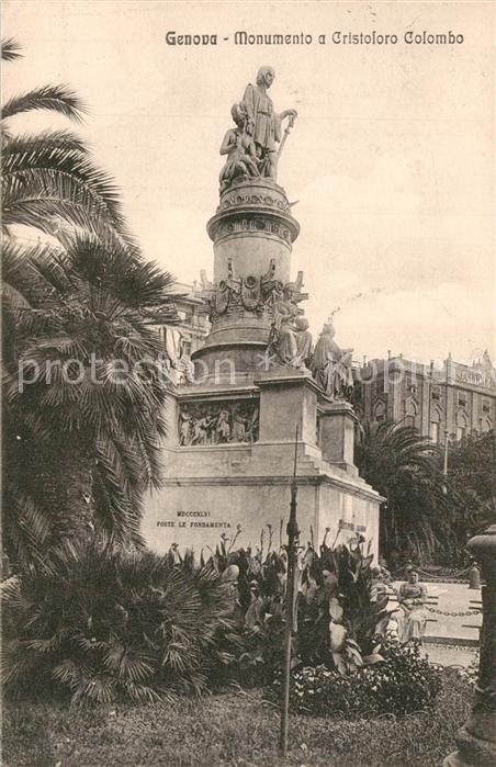 Genova Genua Liguria Monumento a Cristoloro Colombo