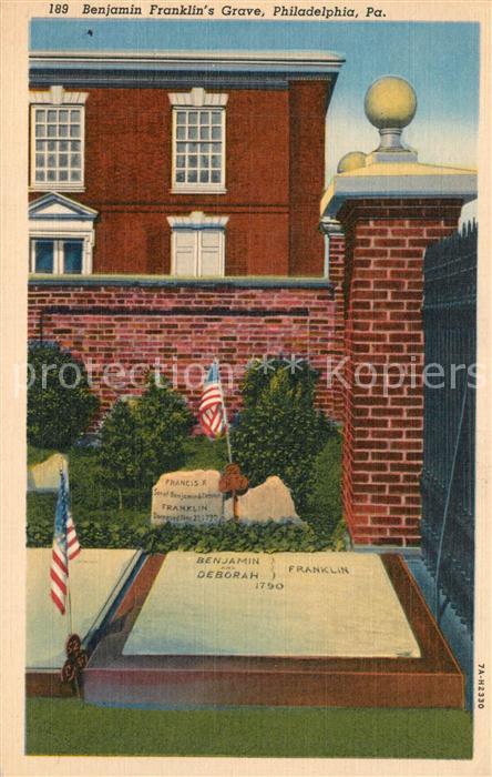 Philadelphia Pennsylvania Benjamin Franklins Grave