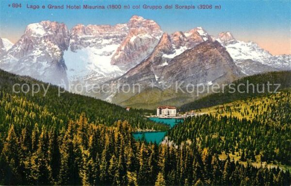 Misurinasee Lago e Grand Hotel Misurina col Gruppo