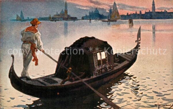 Venezia Venedig La Gondola