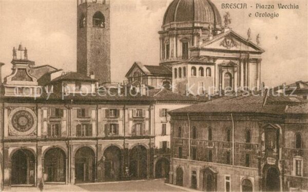 Brescia Piazza Vecchia e Orologio