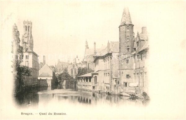 Bruges BRUGGE Belgie Quai du Rosaire