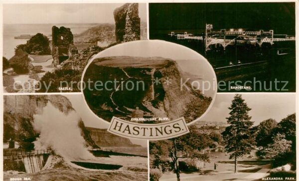 Hastings East Sussex Castle Bandstand Rough See Alexandra Pa
