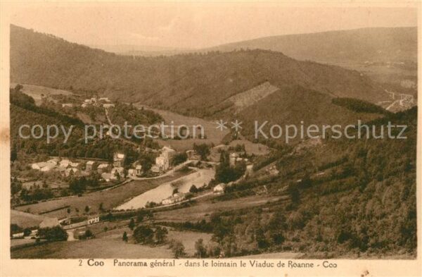 Coo Stavelot Panorama general dans le lointain le Vi