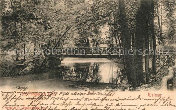 Weimar Thueringen Naturbrücke Park