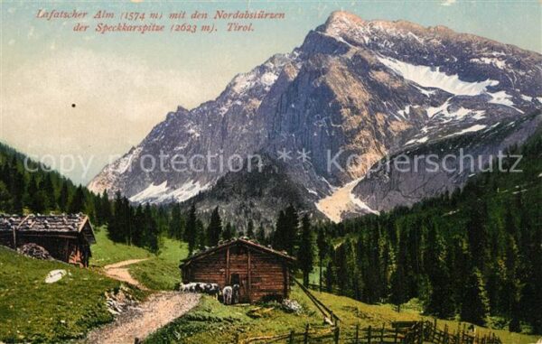 Lafatscherjoch Lafatscher Alm Nordabstürze Speckkarspi