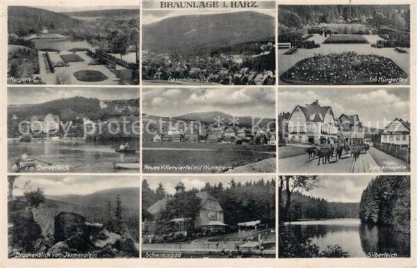 Braunlage Kurgarten Neues Villenviertel Wurmberg