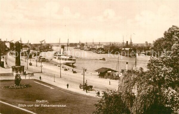 Stettin Szczecin Pommern Blick von der Hakenterrasse