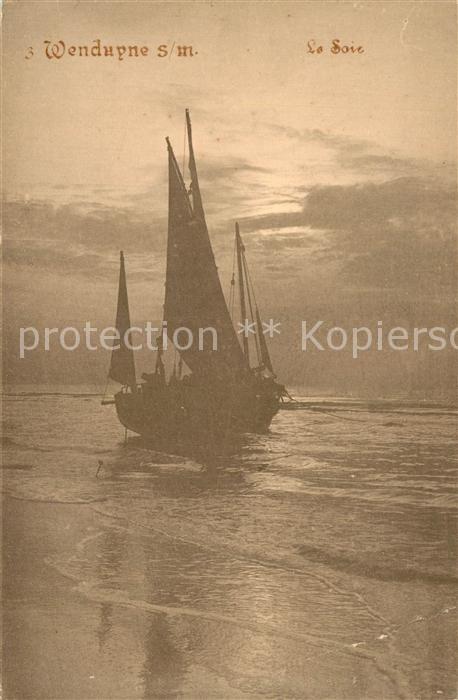 Wenduyne Segelschiff Abenddämmerung
