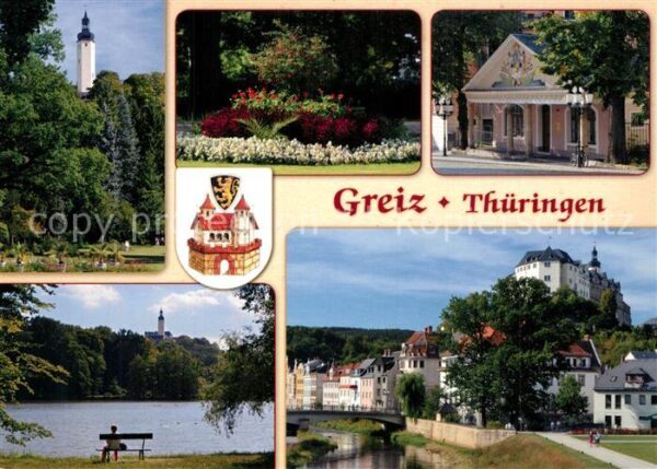 Greiz Thueringen Greizer Park Alte Wache Binsenteich Sch