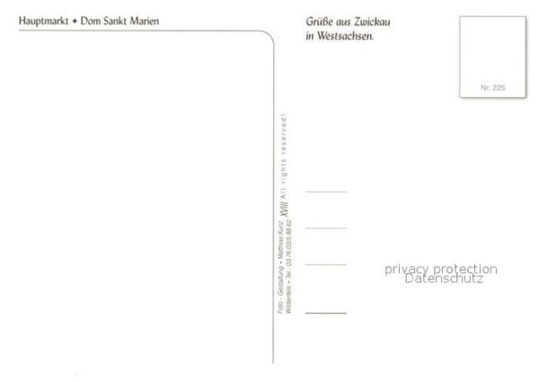 Zwickau Sachsen Hauptmarkt Dom Sankt Marien – Bild 2