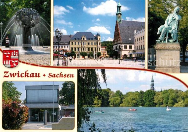Zwickau Sachsen Freundschaftsbrunnen Hauptmarkt Robert