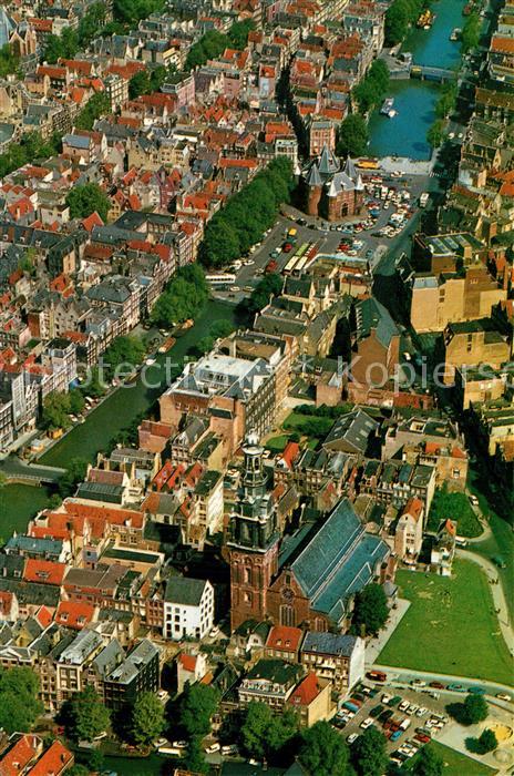 Amsterdam Niederlande Fliegeraufnahme Zuiderkerk Waage