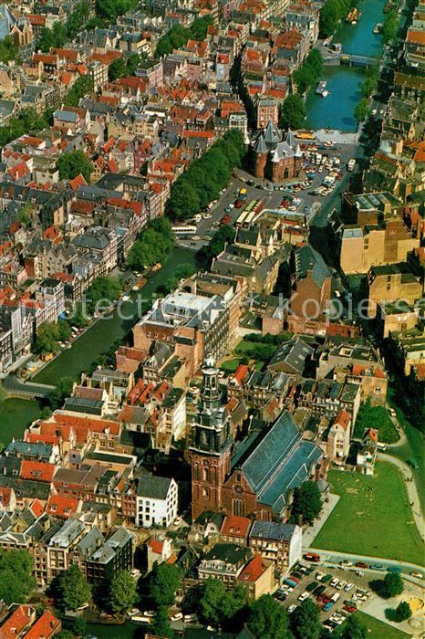 Amsterdam Niederlande Fliegeraufnahme Zuiderkerk Waage