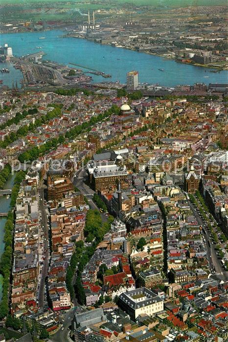 Amsterdam Niederlande Fliegeraufnahme Stadtmitte