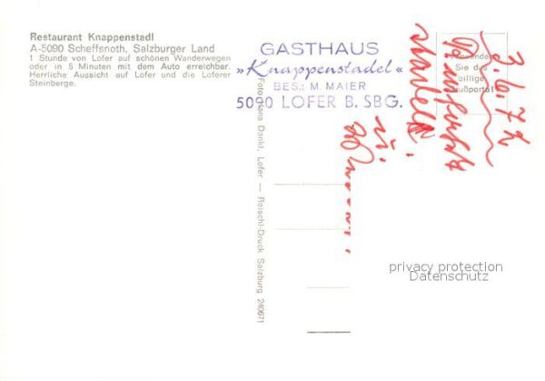Scheffsnoth Restaurant Knappenstadl – Bild 2