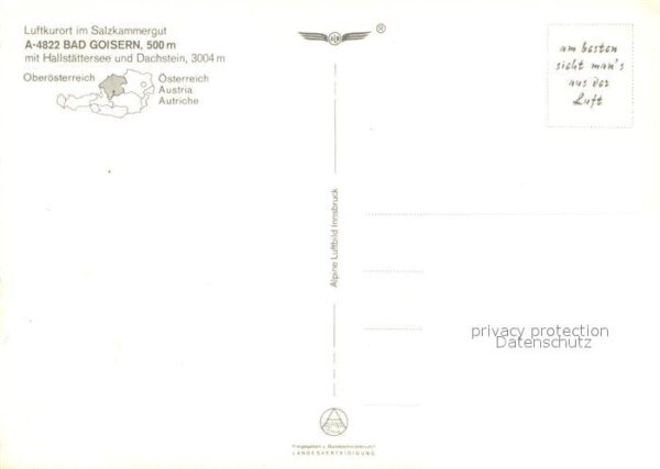 Bad Goisern Salzkammergut Fliegeraufnahme Hallstättersee Dachstei – Bild 2