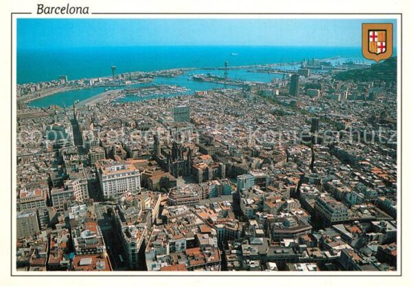 Barcelona Cataluna Fliegeraufnahme