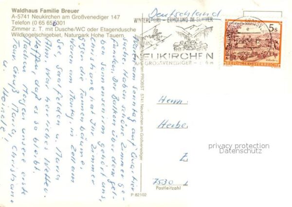 Neukirchen Grossvenediger Waldhaus Familie Breuer – Bild 2